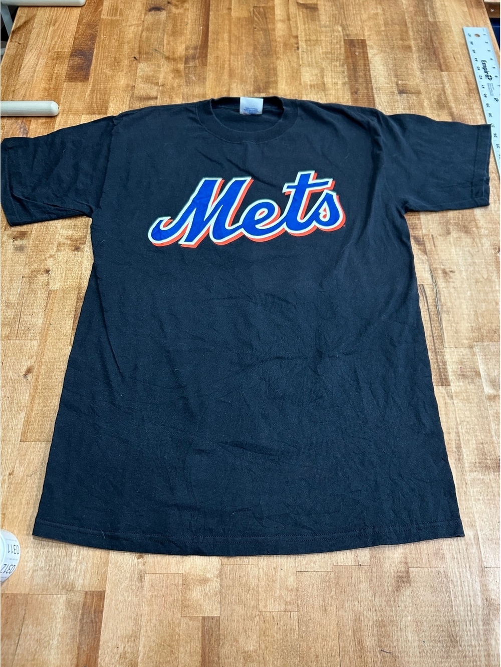 Majestic New York Mets Reyes #7 Black Cotton T-Shirt Size L